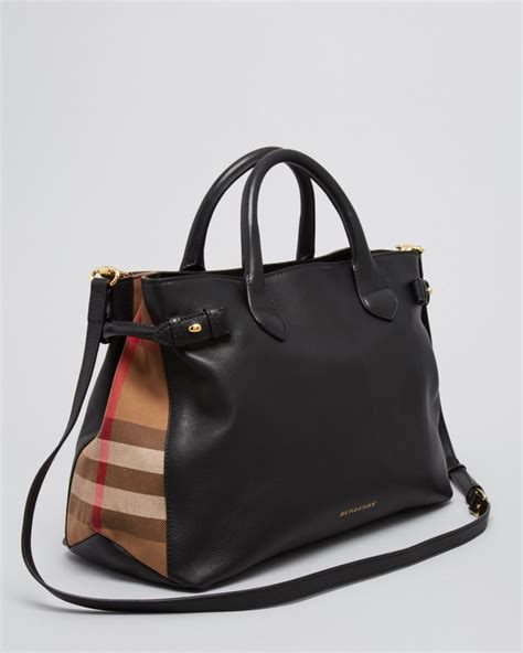 burberry banner medium leather satchel|burberry banner house check tote.